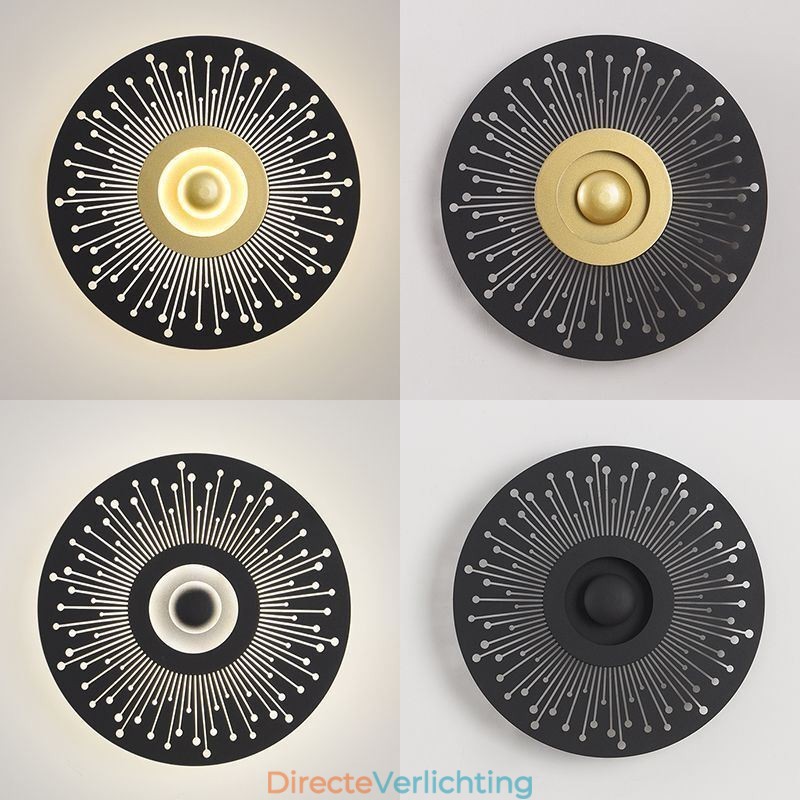 Wandlamp Nordic Full Copper Holle Ronde Wandlamp