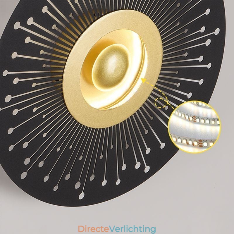 Wandlamp Nordic Full Copper Holle Ronde Wandlamp