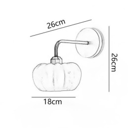 Pompoen Wandlamp Japanse Retro Wandlampen Lamp