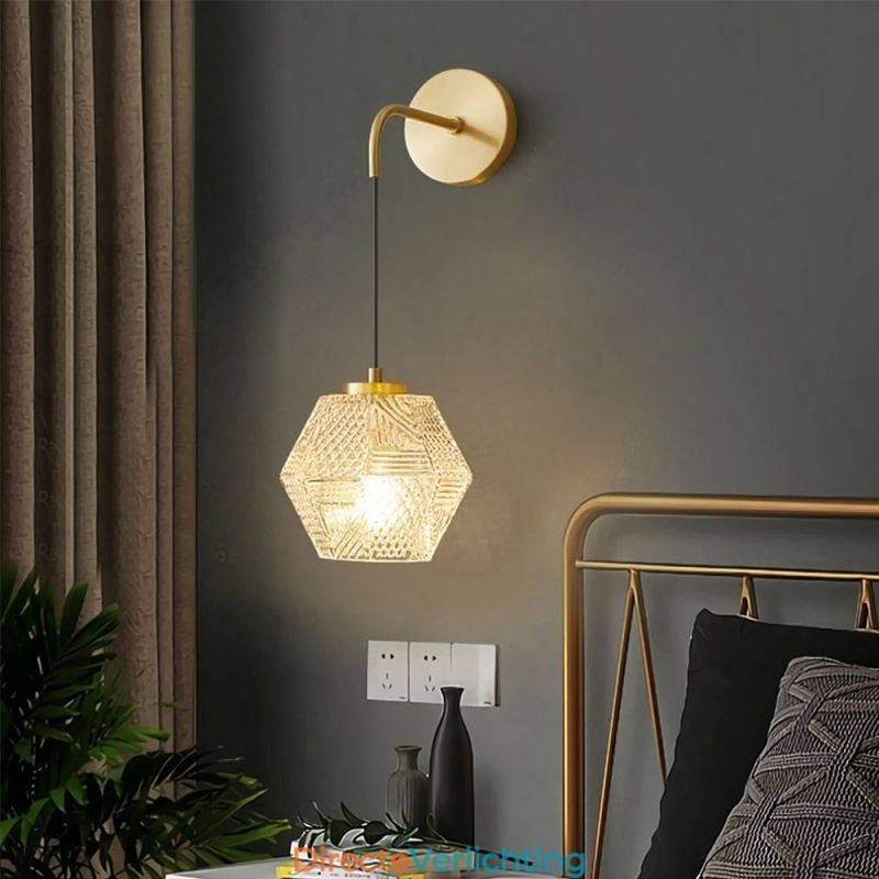 Moderne wandlamp Creatieve glazen wandlamp