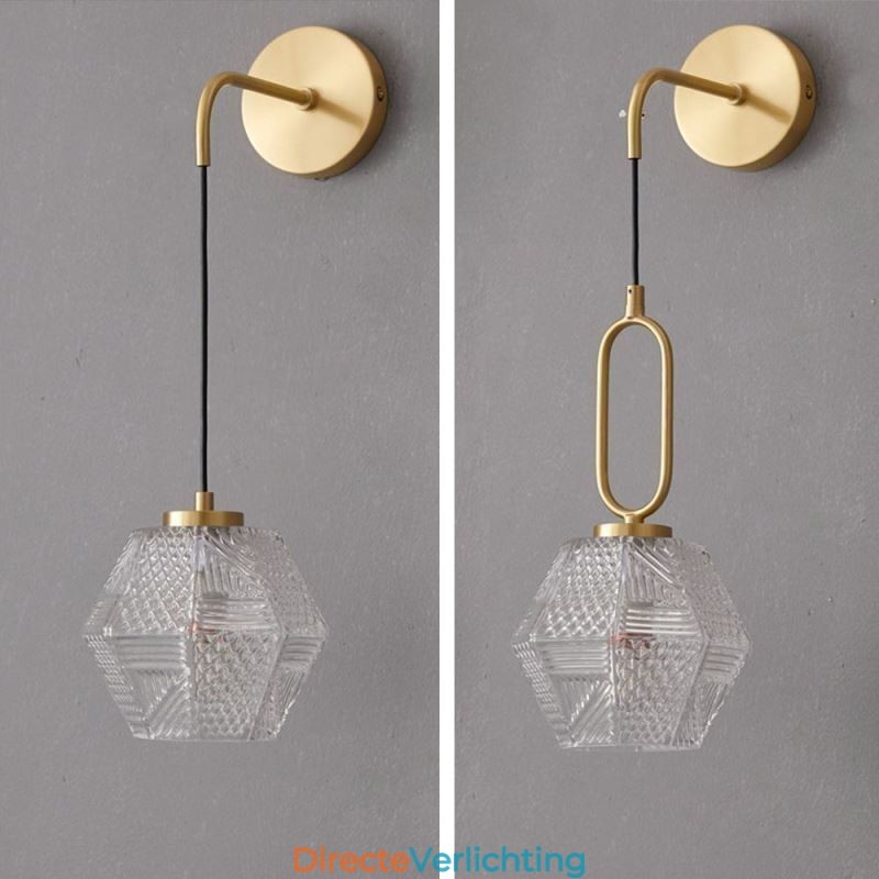 Moderne wandlamp Creatieve glazen wandlamp