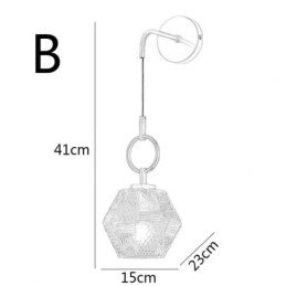 Moderne wandlamp Creatieve glazen wandlamp