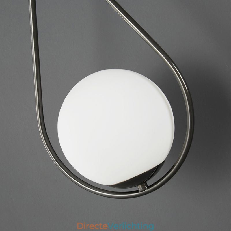 Moderne Globe Wandlamp Glazen Wandlamp Zwarte Waterdruppel Wandlamp