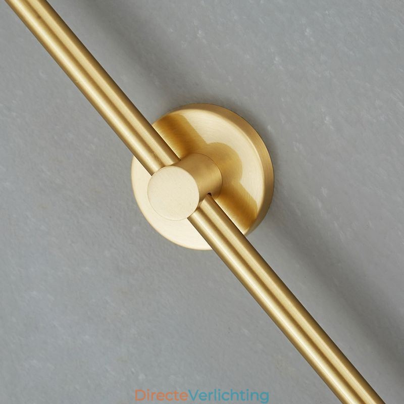 Moderne Globe Wandlamp Geborsteld Goud Glazen Wandlamp