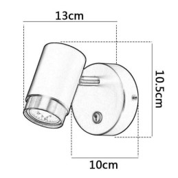 Moderne draaibare wandlamp Minimalistische wandlamp Gangpadlamp