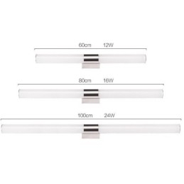 Spiegellamp Roestvrij staal Moderne wandlamp Badkamerverlichting Wandlamp