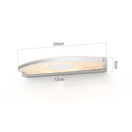 Moderne spiegelverlichting Wandlamp Badkamerverlichting Roestvrij staal