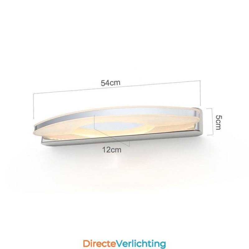 Moderne spiegelverlichting Wandlamp Badkamerverlichting Roestvrij staal