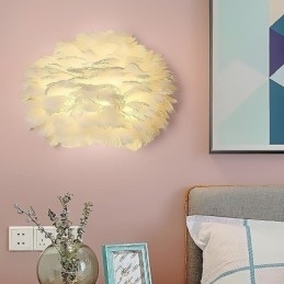 Creatieve veer wandlamp decoratieve wandlamp