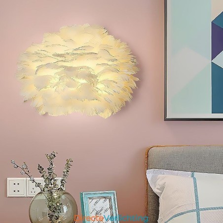 Creatieve veer wandlamp decoratieve wandlamp Creatieve veer wandlamp decoratieve wandlamp