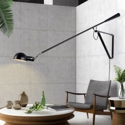 Enkele Rocker Arm Wandlamp Bedside Reading Sconce Lamp