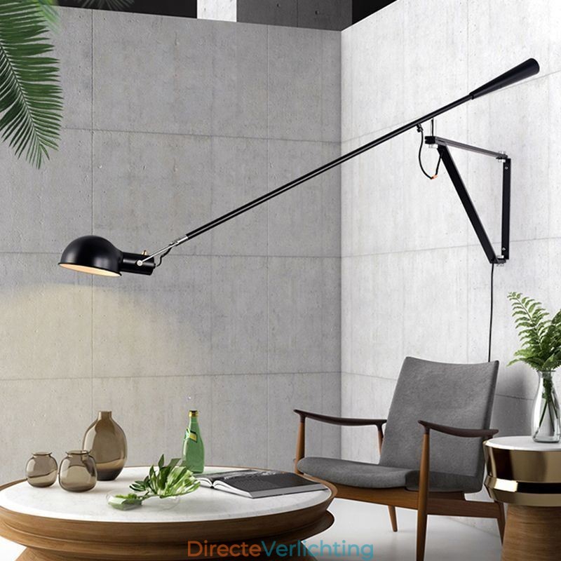 Enkele Rocker Arm Wandlamp Bedside Reading Sconce Lamp