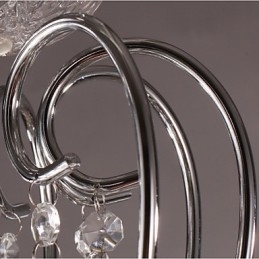 Traditionele klassieke kristallen chromen metalen kroonluchter