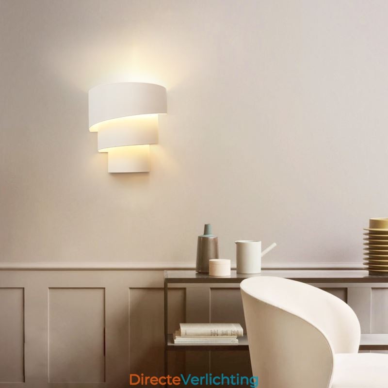 Moderne minimalistische wandlamp spiraalvormige taartlamp nachtkastje