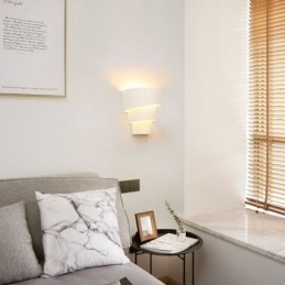 Moderne minimalistische wandlamp spiraalvormige taartlamp nachtkastje