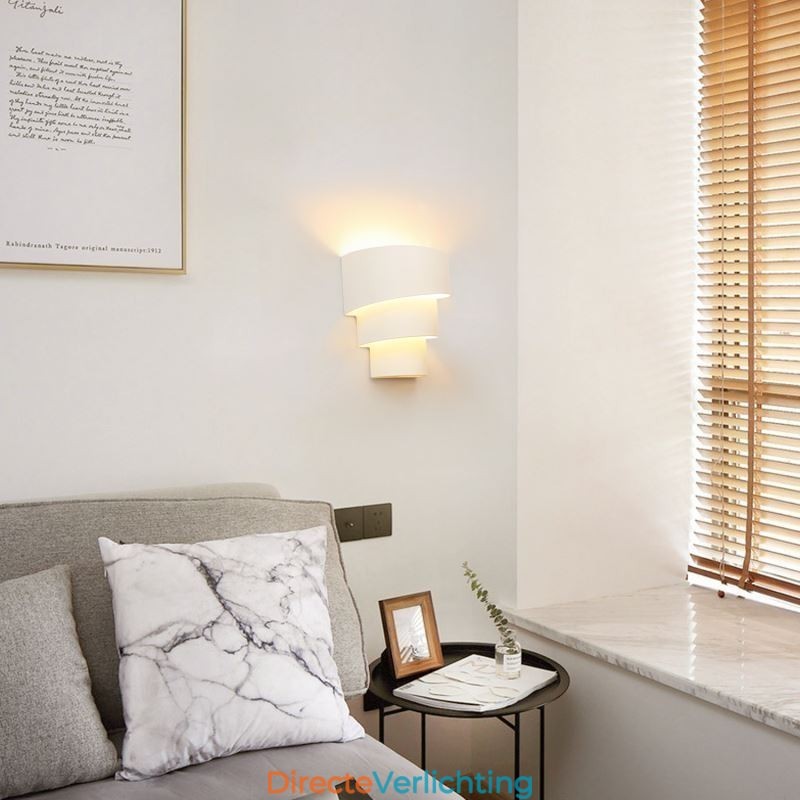 Moderne minimalistische wandlamp spiraalvormige taartlamp nachtkastje