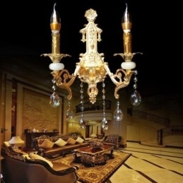 Europese Wandlamp Luxe Wandlamp Kristallen Druppellamp Nachtkastje Verlichting