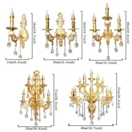 Europese Wandlamp Luxe Wandlamp Kristallen Druppellamp Nachtkastje Verlichting