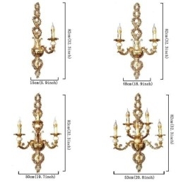 Europese Wandlamp Luxe Bloemblaadje Wandlamp Jade Decoratielamp Nachtkastje Verlichting