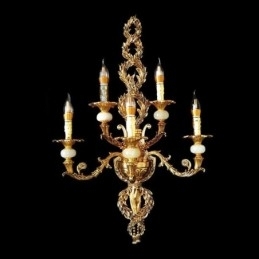 Europese Wandlamp Luxe Bloemblaadje Wandlamp Jade Decoratielamp Nachtkastje Verlichting