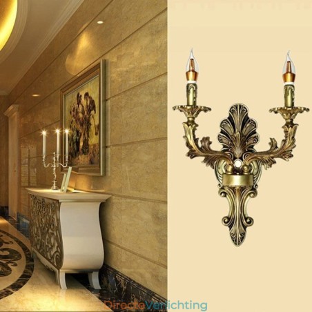 Europese Retro Wandlamp Creatieve Dubbele Huisverlichting Wandlamp Nachtkastje Verlichting Europese Retro Wandlamp Creatieve Dubbele Huisverlichting Wandlamp Nachtkastje Verlichting