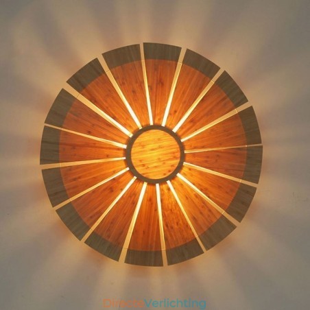 Ronde bloemenwandlamp Unieke bamboe wandlamp Creatieve decoratieve verlichting Ronde bloemenwandlamp Unieke bamboe wandlamp Creatieve decoratieve verlichting