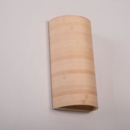 Japanse bamboe wandlamp, eenvoudige halve cirkelvormige wandlamp, verlichting naast het bed