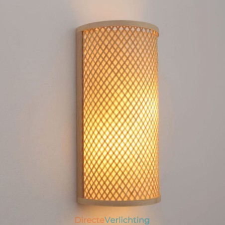 Halfcilindrische Bamboe Wandlamp Creatieve Nachtkastje Wandlamp Trappen Landelijke Verlichting Halfcilindrische Bamboe Wandlamp Creatieve Nachtkastje Wandlamp Trappen Landelijke Verlichting