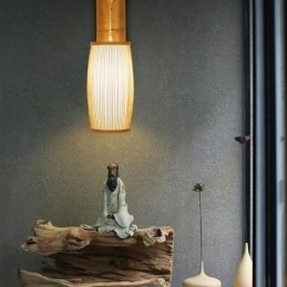 Geweven Bamboe Wandlamp Retro Chinese Wandlamp Verlichting
