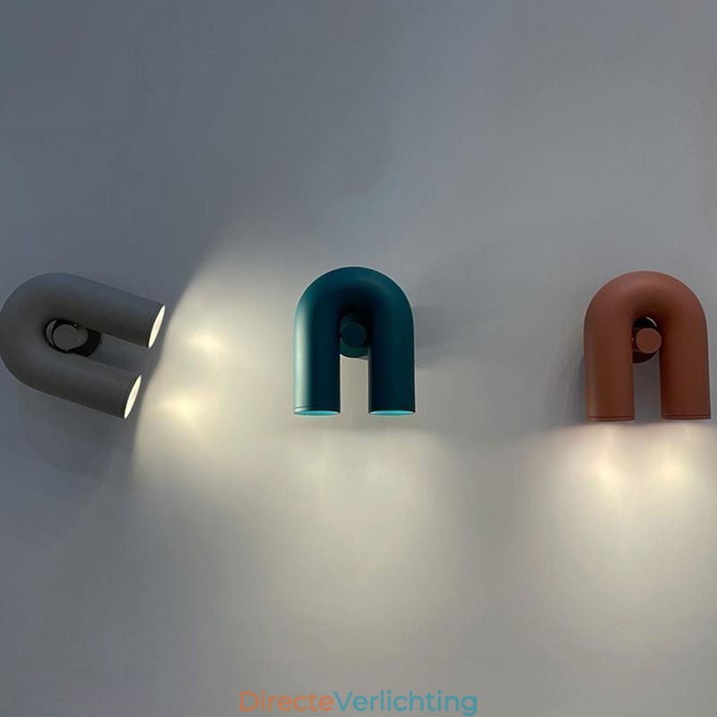 Wandlamp U-vorm Minimalistische creatieve wandlamp 90 Draaibare lampenkap