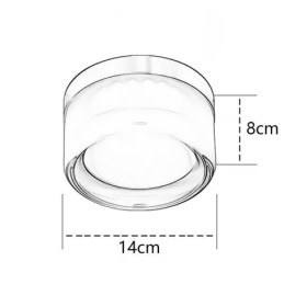 Wandlamp Modern Minimalistisch Acryl Enkele Kop Ronde Smeedijzeren Kleine Wandlamp