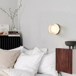 Wandlamp Modern Minimalistisch Acryl Enkele Kop Ronde Smeedijzeren Kleine Wandlamp