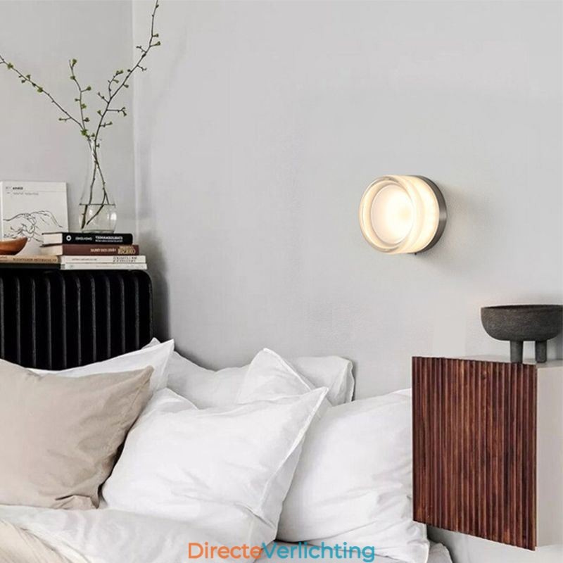 Wandlamp Modern Minimalistisch Acryl Enkele Kop Ronde Smeedijzeren Kleine Wandlamp