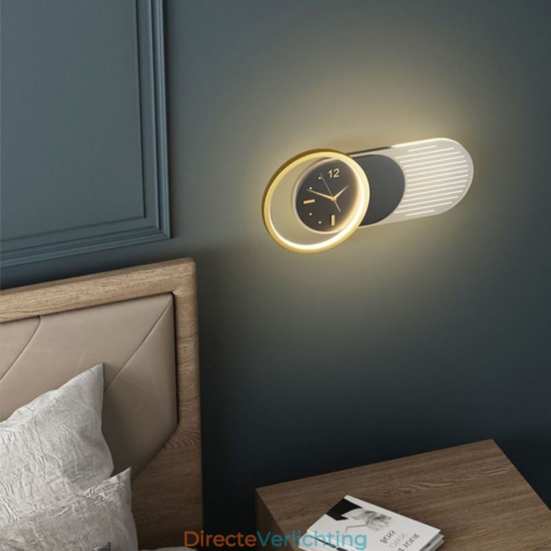 Wandlamp Modern Minimalistisch Acryl Smeedijzeren Klok Wandlamp