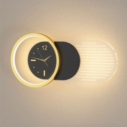 Wandlamp Modern Minimalistisch Acryl Smeedijzeren Klok Wandlamp