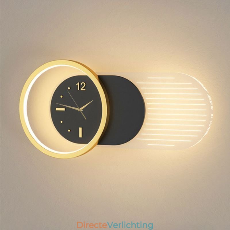 Wandlamp Modern Minimalistisch Acryl Smeedijzeren Klok Wandlamp