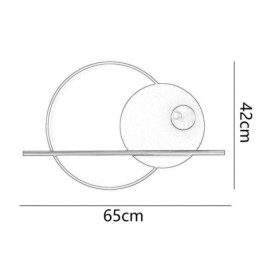 Wandlamp Ronde Tuin Smeedijzeren Wandlamp