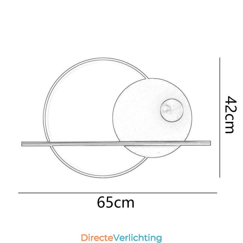 Wandlamp Ronde Tuin Smeedijzeren Wandlamp