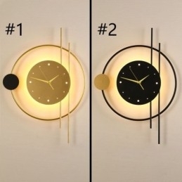 Wandlamp klok Modern minimalistisch smeedijzeren wandlamp en