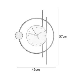 Wandlamp klok Modern minimalistisch smeedijzeren wandlamp en