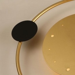 Wandlamp klok Modern minimalistisch smeedijzeren wandlamp en
