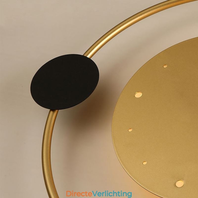 Wandlamp klok Modern minimalistisch smeedijzeren wandlamp en