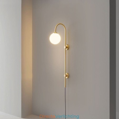 Moderne wandlamp geborsteld goud wandlamp Moderne wandlamp geborsteld goud wandlamp