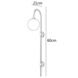 Moderne wandlamp geborsteld goud wandlamp