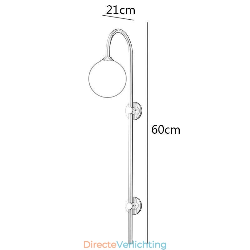 Moderne wandlamp geborsteld goud wandlamp