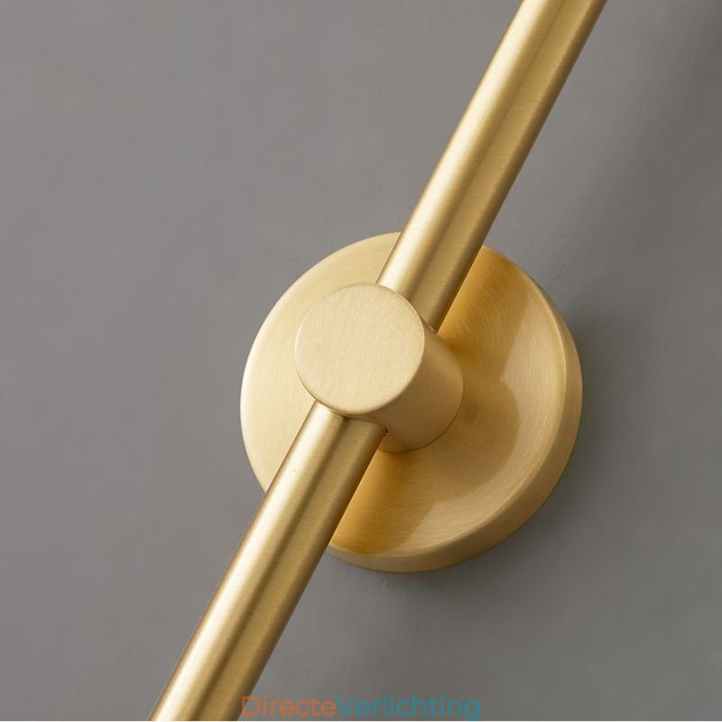 Moderne wandlamp geborsteld goud wandlamp