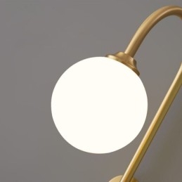 Moderne wandlamp geborsteld goud wandlamp