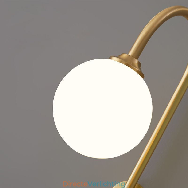 Moderne wandlamp geborsteld goud wandlamp