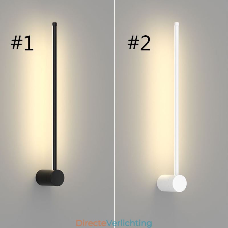 Moderne lange wandlamp, nachtkastje, decoratieve lamp