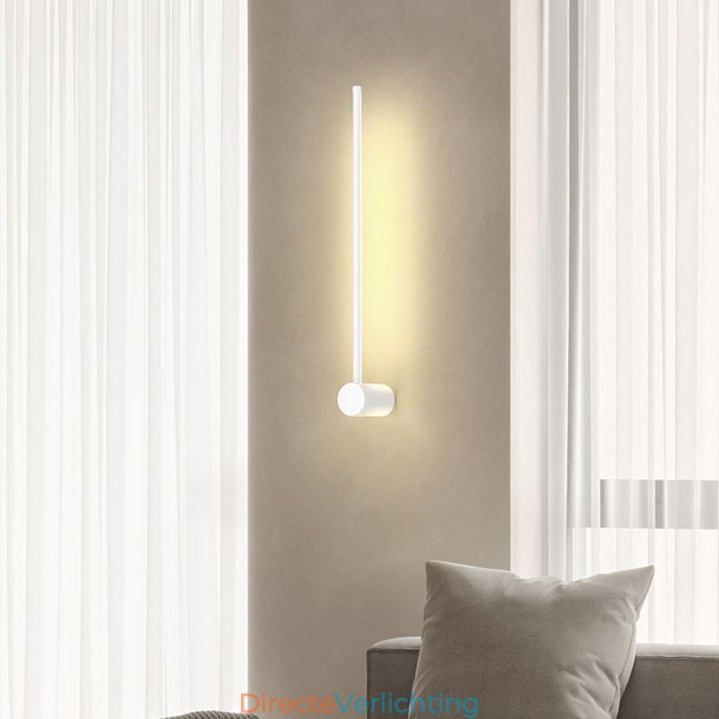 Moderne lange wandlamp, nachtkastje, decoratieve lamp